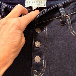 Harper Women's Dark Flare Blue Jeans